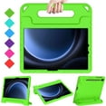 thumbnail image 1 of SUPNICE Kids Case for Samsung Galaxy Tab S10 FE 10.9" 2025/S9 FE 10.9 Inch/S9 11 Inch 2023, Lightweight Shockproof Convertible Handle Stand Case for Samsung Galaxy Tab S10 FE/S9 FE/S9/S8/S7,Green, 1 of 7
