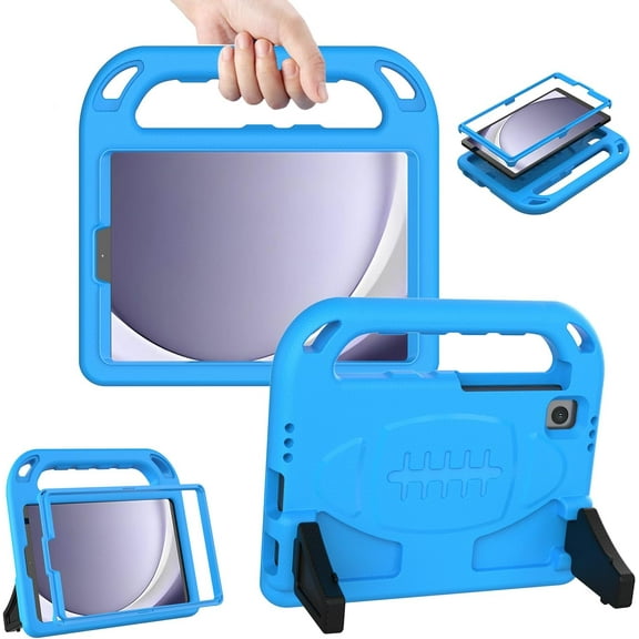 SUPNICE Kids Case with Screen Protector for Samsung Galaxy Tab A9 8.7" 2023(SM-X110/X115/X117) & Tab A7 Lite 8.7" 2021(SM-T220/T225), Shockproof Case with Handle Stand for Tab A9 8.7" 2023,Blue