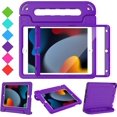 thumbnail image 1 of SUPNICE Kids Case with Screen Protector for iPad 10.2 Inch 2021/2020/2019 (9th/8th/7th Generation), Shockproof Convertible Handle Stand iPad 10.2 Case for Kids, Purple, 1 of 8