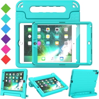 SUPNICE Kids Case with Screen Protector for iPad 9.7 Inch 2018/2017, Shockproof Convertible Handle Stand Kids Case for iPad 9.7 2017/2018 (iPad 5th and 6th Generation),iPad Air 2, Turquoise