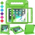 thumbnail image 1 of SUPNICE Kids Case with Screen Protector for iPad 9.7 Inch 2018/2017, Shockproof Convertible Handle Stand Kids Case for iPad 9.7 2017/2018 (iPad 5th and 6th Generation),iPad Air 2, Green, 1 of 7