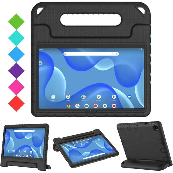 SUPNICE Kids Case for Walmart Onn 10.4 Inch Tablet Pro 2023 (Model: 100110603), Lightweight Shockproof Convertible Handle Stand Case for Onn Tablet Pro 10.4",Black
