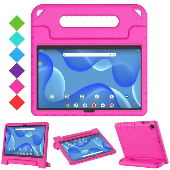 SUPNICE Kids Case for Walmart Onn 10.4 Inch Tablet Pro 2023 (Model: 100110603), Lightweight Shockproof Convertible Handle Stand Case for Onn Tablet Pro 10.4",Pink