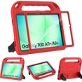 thumbnail image 1 of SUPNICE Kids Case for Samsung Galaxy Tab A11+ Plus 11” 2026/A9+ Plus 11 Inch 2023 - Shockproof Lightweight Stand Handle with Screen Protector - Red, 1 of 8