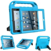 SUPNICE Kids Case for iPad 2 3 4  Old Model - Built-in Screen Protector, Shockproof Handle Stand Kids Friendly Protective Case for iPad 2nd 3rd 4th Generation, Blue