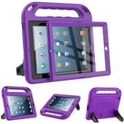 SUPNICE Kids Case for iPad 2 3 4  Old Model - Built-in Screen Protector, Shockproof Handle Stand Kids Friendly Protective Case for iPad 2nd 3rd 4th Generation, Purple