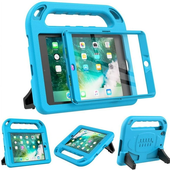 SUPNICE Kids Case for iPad Mini 1 2 3 - Light Weight Shock Proof Handle Stand Cover Case with Built-in Screen Protector for iPad Mini 1 / iPad Mini 2 / iPad Mini 3 - Blue