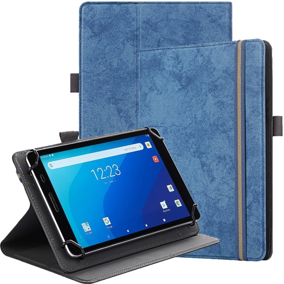 SUPNICE Universal Stand Folio Case Cover for All 7-8 Inch Tablet (iPad mini,Amazon Fire 7,Fire 8,Onn. 7" Tablet,Onn. 8" Tablet,Galaxy Tab A 8.0,Contixo 7" Tablet,Lenovo Tab M8 Tablet), Navy Blue