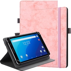 SUPNICE Universal Stand Folio Case Cover for All 7-8 Inch Tablet (iPad mini,Amazon Fire 7,Fire 8,Onn. 7" Tablet,Onn. 8" Tablet,Galaxy Tab A 8.0,Contixo 7" Tablet,Lenovo Tab M8 Tablet), Pink