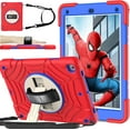 thumbnail image 1 of SUPNICE iPad 6th/5th Generation Case, iPad 9.7 Shockproof Kids Case, [360 Rotating Stand] [Hand Strap] [Screen Protector] for New iPad Air 2th Gen, iPad 9.7 Inch 2018/2017, Red, 1 of 8