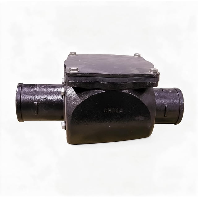 SUPPLYGIANT 3 Inch Cast Iron No Hub Backwater Valve Sewer Backflow ...