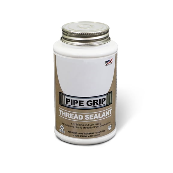 SUPPLYGIANT Gold Thread Sealant 8 oz Pipe Thread Compound with NSF Certification Non Toxic Formula Industrial Grit