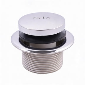 SUPPLYGIANT Tip Toe Bath Drain Assembly, 1-1/2 Inch Drain Stopper, Chrome Plated Finish