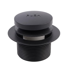 SUPPLYGIANT Tip Toe Bath Drain Assembly, 1-1/2 Inch Drain Stopper, Matte Black Finish
