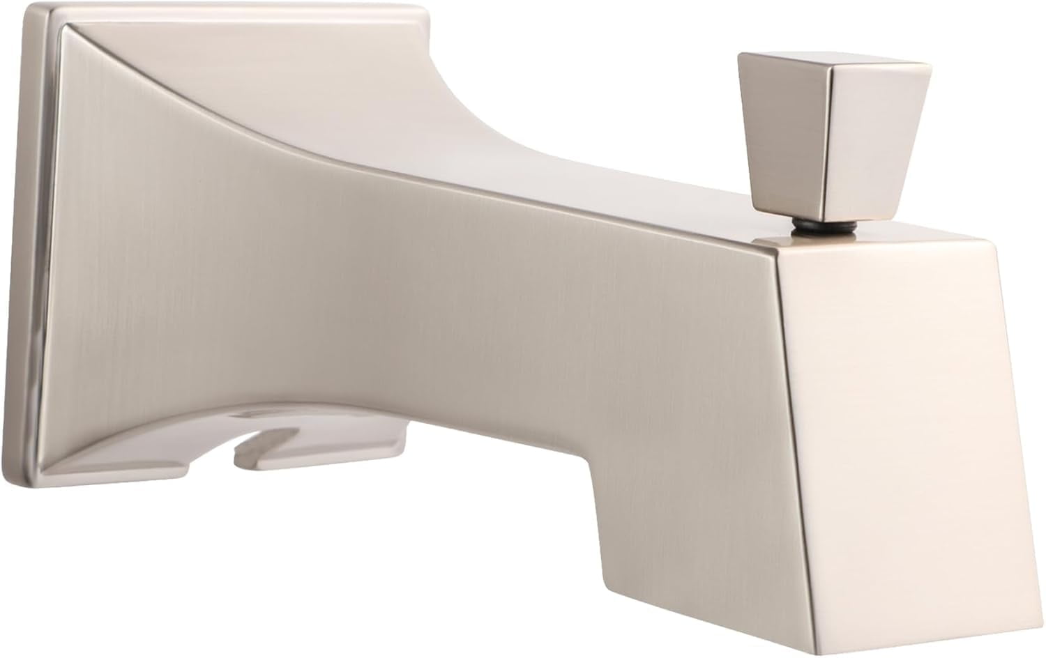 SUPPLYGIANT™ Tub Spout with Diverter 6" Square Bathtub Faucet with Decorative Brushed Nickel Finish