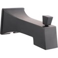thumbnail image 1 of SUPPLYGIANT™ Tub Spout with Diverter 6" Square Bathtub Faucet with Decorative Matte Black Finish, 1 of 7