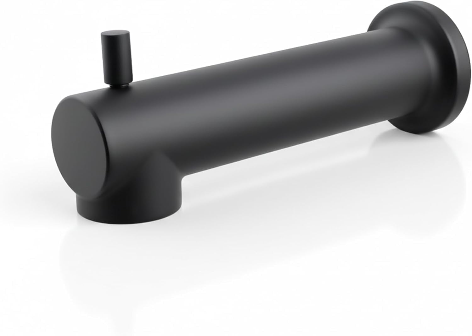 SUPPLYGIANT™ Tub Spout with Diverter 8" Round Bathtub Faucet with Decorative Matte Black Finish