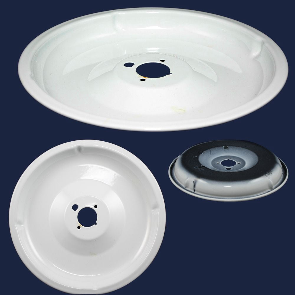 SUPPLYZ Direct Replacement for GE WB31K5092 Range Burner Bowl-White-Med Large 257974 AH244322 EA244322 PS244322