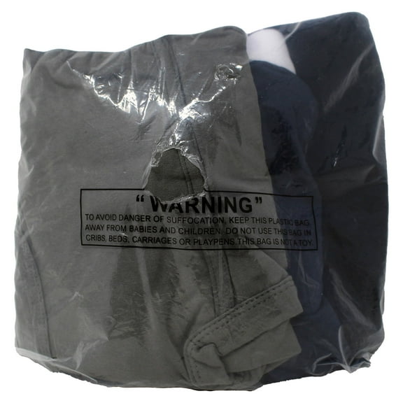 SUPPORT PLUS Mens Incontinence Underwear Washable Briefs Reusable 20 oz. Black, Grey, Navy 3 Pack - Large