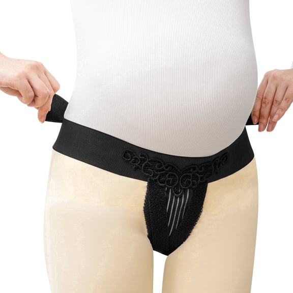 V1 Smart Vulvar Compression Support for Maternity & Pregnancy - Adjustable Pelvic Relief Belly Band for Varicosities & Prolapse, Soft Breathable Fabric, Discreet Fit