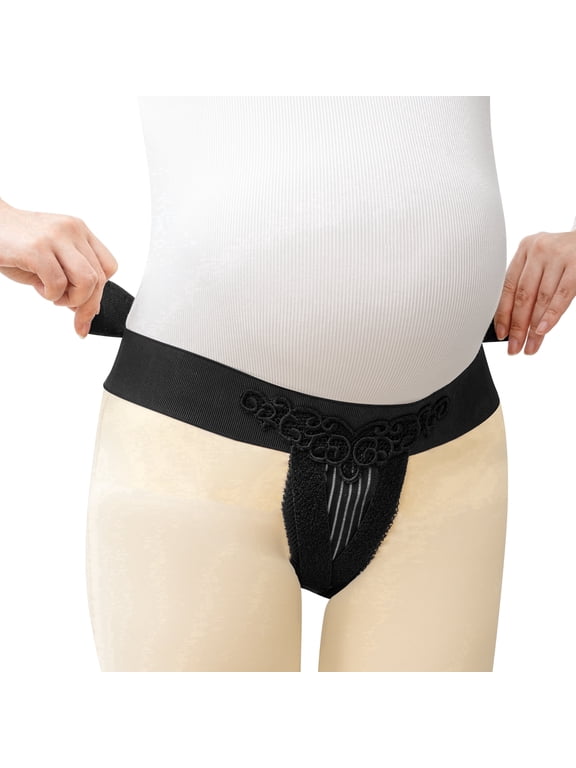 V1 Smart Vulvar Compression Support for Maternity & Pregnancy - Adjustable Pelvic Relief Belly Band for Varicosities & Prolapse, Soft Breathable Fabric, Discreet Fit