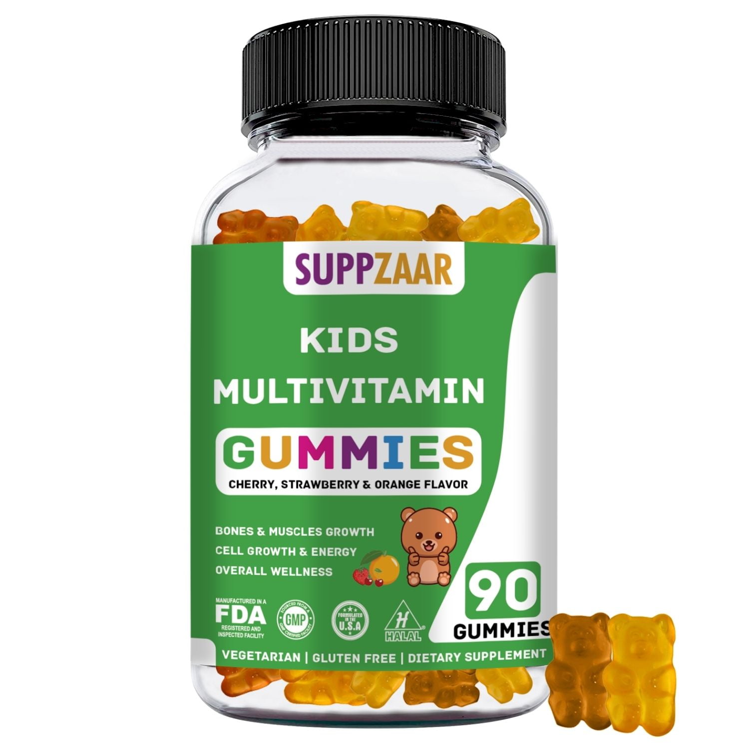SUPPZAAR Kids Vitamins 4590 Day Kids Multivitamin Gummies Gummy