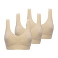 thumbnail image 1 of SUPRAPID 3-Pack Women's Bra Seamless Comfort Padded Yoga Sports Stretch Bra Crop Top Vest Sleep Bra (S-5XL), 1 of 7