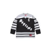 SUPREME UNISEX Fire & Ice Hockey Jersey "FW25 - Black/Grey" SU25927 SU25927 from Stadium Goods