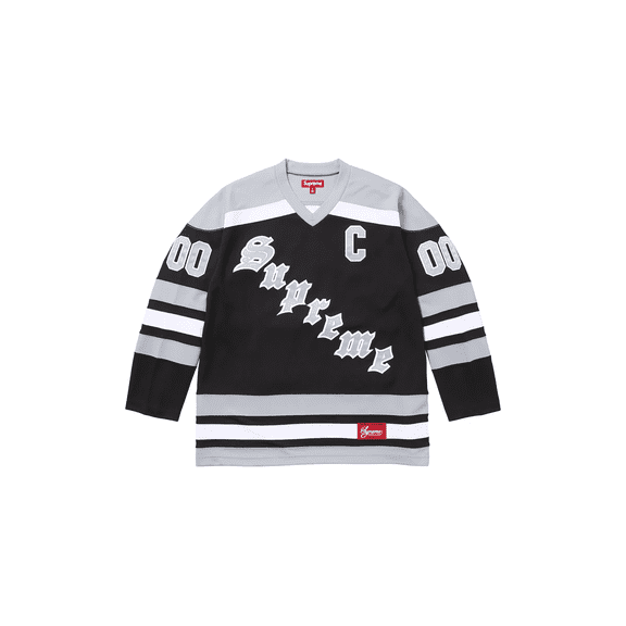 SUPREME UNISEX Fire & Ice Hockey Jersey "FW25 - Black/Grey" SU25927 SU25927 from Stadium Goods