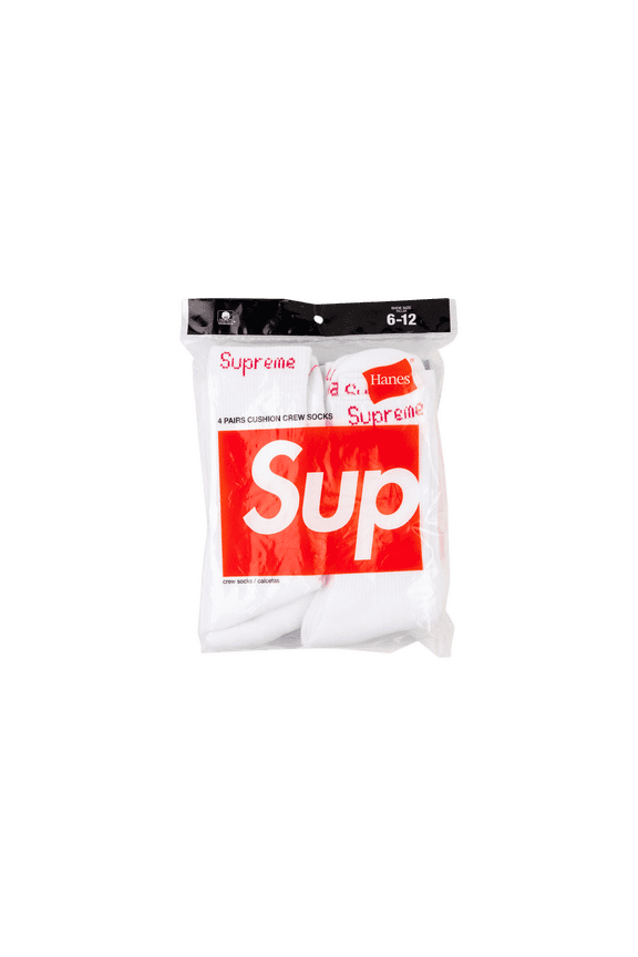 UNISEX Hanes Socks (4) "White" SU0913 SU0913 from Stadium Goods
