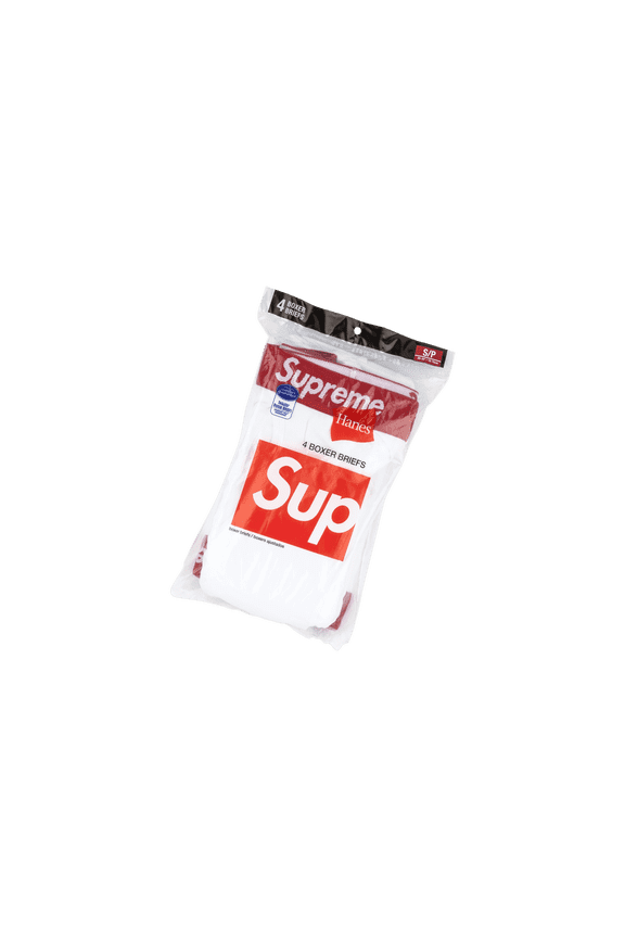 UNISEX Hanes Tagless Boxer Briefs (4) "White" SU0642 SU0642 from Stadium Goods