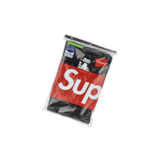 SUPREME UNISEX Hanes Tagless Tees 3 "Black" SU0639 SU0639 from Stadium Goods