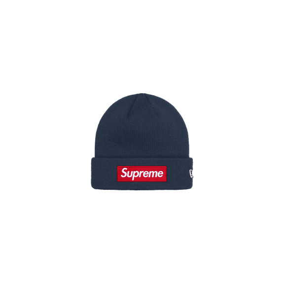 SUPREME UNISEX New Era Box Logo Beanie "FW 24 Navy" SU936 from Stadium Goods