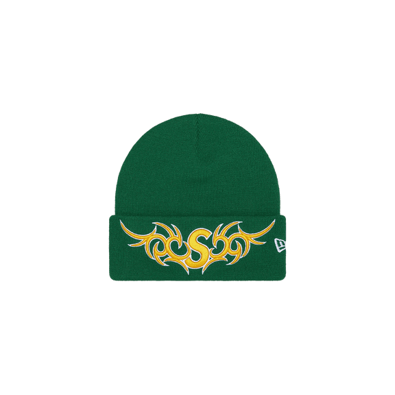 SUPREME UNISEX New Era Tribal S Logo Beanie "FW 25 - Green" SU26071 SU26071 from Stadium Goods