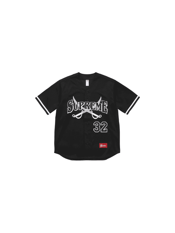 SUPREME UNISEX Swords Baseball Jersey "FW25 - Black" SU25802 SU25802 from Stadium Goods