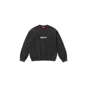 SUPREME UNISEX Washed Box Logo Crewneck "SS25 - Black" SU25156 SU25156 from Stadium Goods