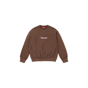 SUPREME UNISEX Washed Box Logo Crewneck "SS25 - Brown" SU25139 SU25139 from Stadium Goods