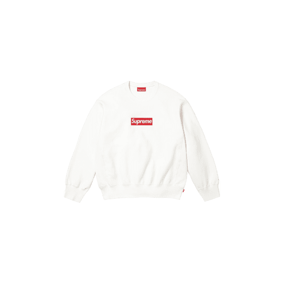 SUPREME UNISEX Washed Box Logo Crewneck "SS25 - White" SU25159 SU25159 from Stadium Goods