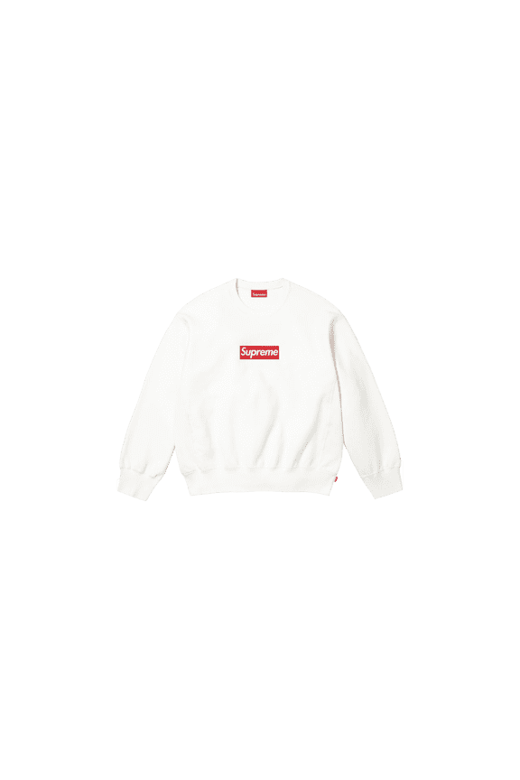 UNISEX Washed Box Logo Crewneck "SS25 - White" SU25159 SU25159 from Stadium Goods