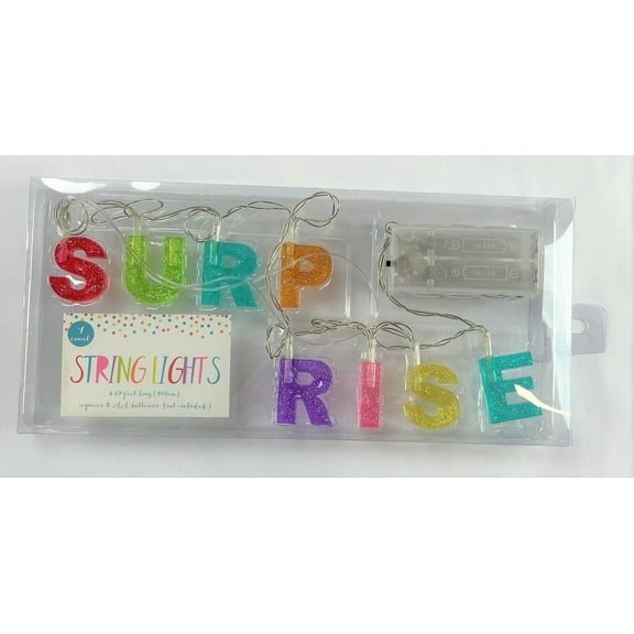 SUPRISE Party String Lights 6.6ft Reusable Dcor Special Occasion & Birthday