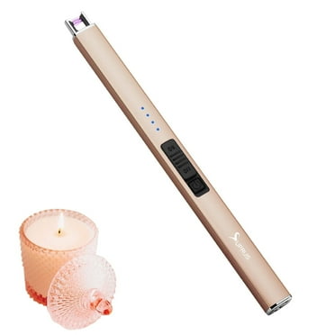 SUPRUS Rechargeable Electric Lighter, Arc Candle Lighter, Gold, 1 Pack