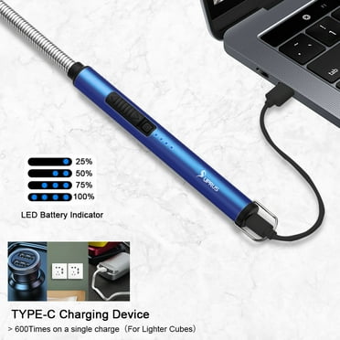SUPRUS Rechargeable Windproof, Blue Electronic Lighter