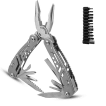 SUPTREE 21-in-1 Pocket Knife Multitool Camping Survival Repair - Folding Multi Tool with Sheath Bits Set for Outdoor Hunting Hiking