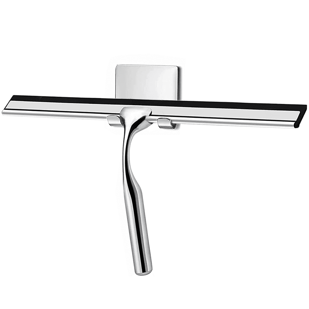 All-Purpose Shower Squeegee for Shower Doors, Bathroom, Window and Car Glass  - Stainless Steel, 10 Inches 