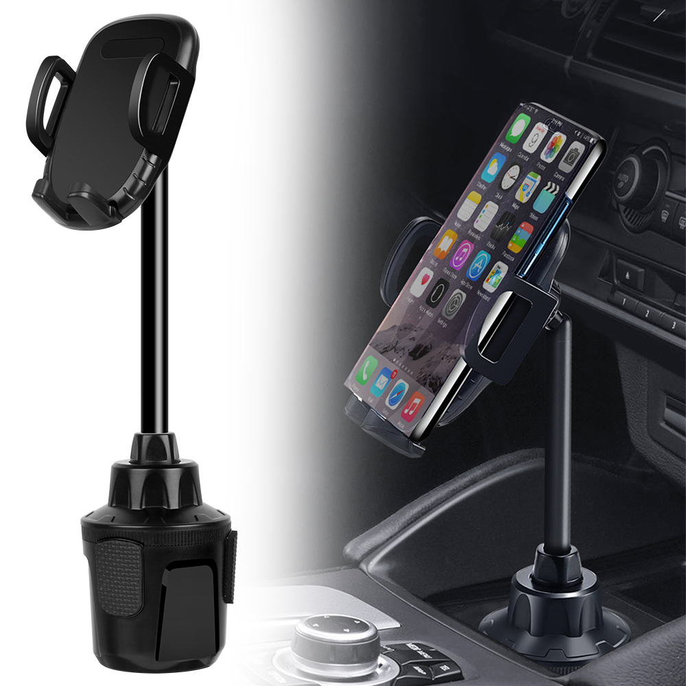 SUPTREE Cell Phone Holder for Car Cup Holder Phone Mount Car Assoceries Universal Adjustable for iPhone Samsung - image 1 of 7