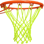 BCOOSS Glow Basketball Net Outdoor Indoor Heavy Duty Basketball Nets All Weather Anti Whip 12 Loops Green