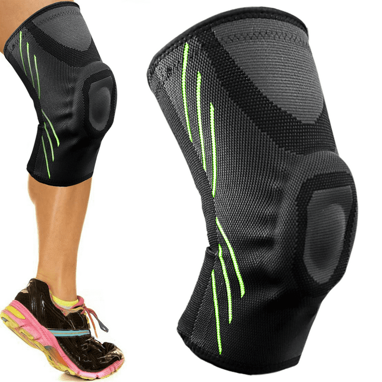 SUPTREE Knee Brace Support Knee Compression Sleeve for Men Women Arthritis  Pain Running with Patella Gel Pad Knee Pads（Medium） 