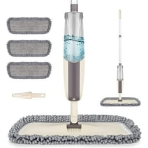 SUPTREE Microfiber Spray Mop for Floor Cleaning with 3 Washable Pads Wet Jet Dry Dust Mop for Floors