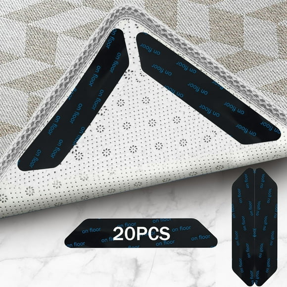 SUPTREE Non Slip Rug Gripper Tape for Area Rug Pad Carpet Hardwood Floor 20 PCS