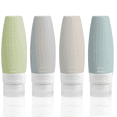 thumbnail image 1 of SUPTREE Silicone Travel Size Toiletries Bottles Containers 4 Pack Leakproof Squeezable Refillable Travel Accessories (2oz/60ml), 1 of 7